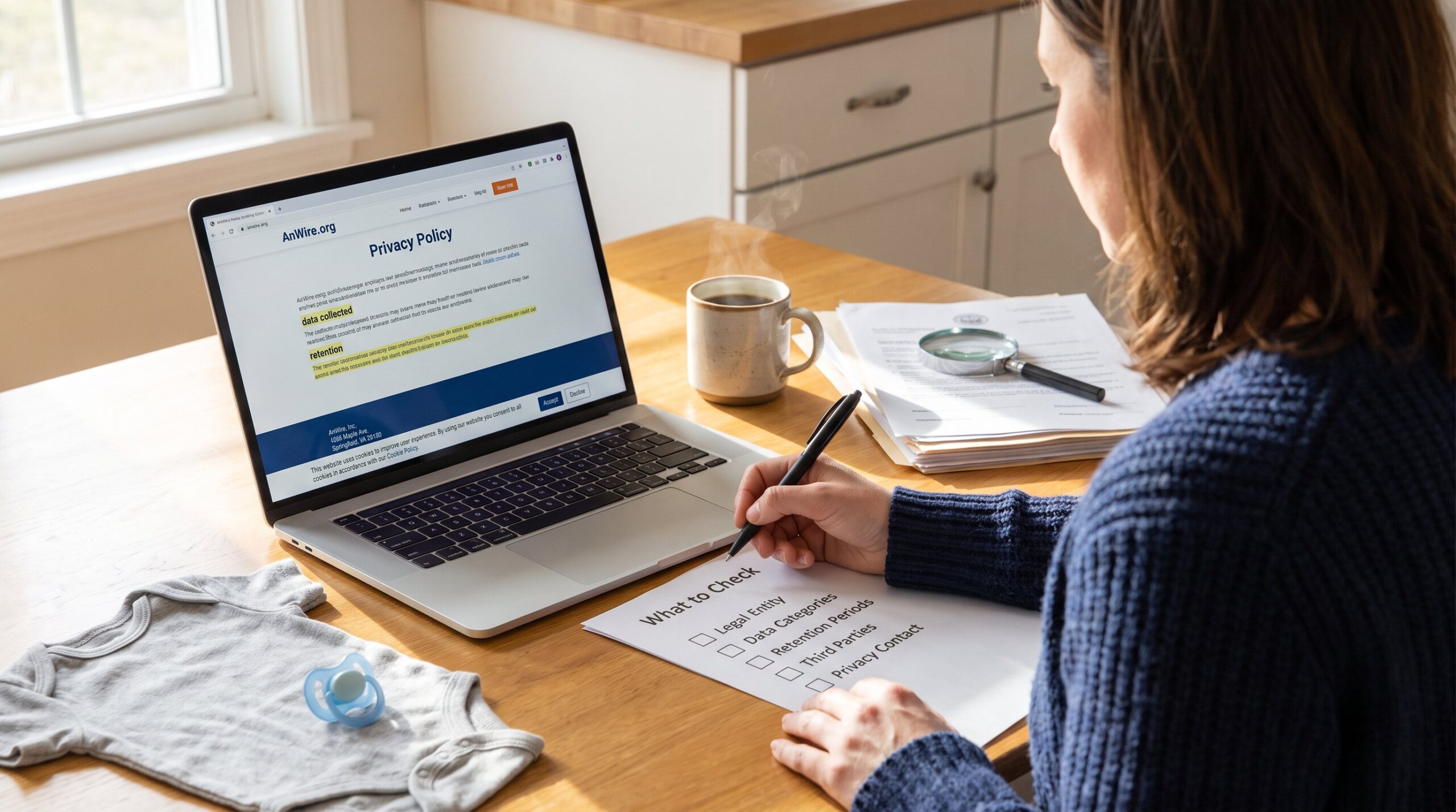 What to Check in AnWire.org's Privacy Policy and Terms